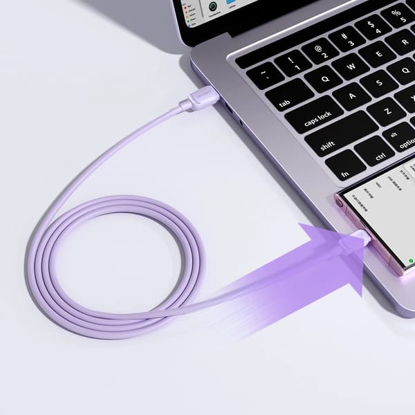 Joyroom S-AC027A14 USB - USB C Kabel 3A 1.2m - Violett