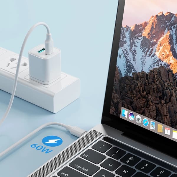 Joyroom USB C Till USB C Kabel 1m - Vit