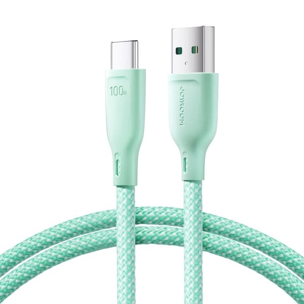 Joyroom USB Till USB C Kabel 1m - Mintgrön