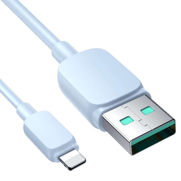 Joyroom USB Till Lightning Kabel 1.2m - Ljusblå