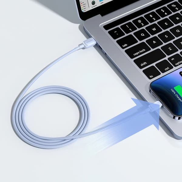 Joyroom USB Till Lightning Kabel 1.2m - Ljusblå (5-pack)