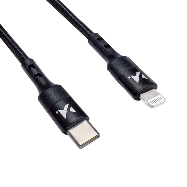 Wozinsky USB C Till Lightning Kabel 2m - Svart (5-pack)
