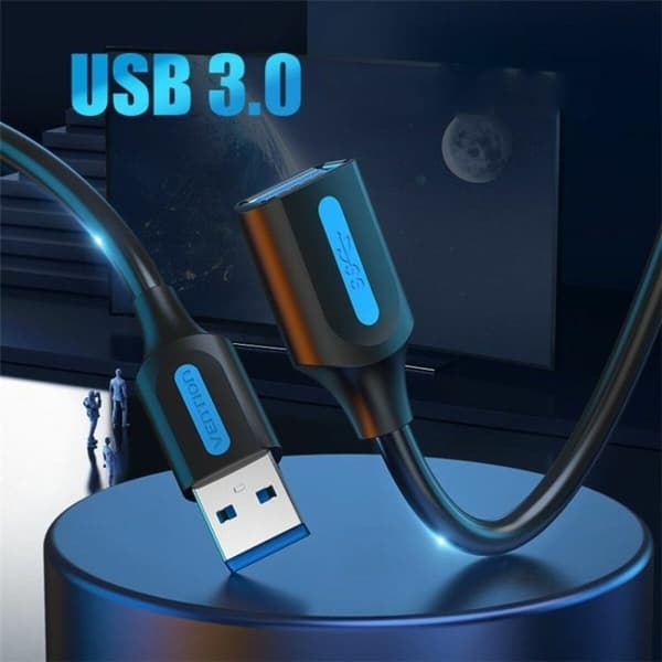 USB-kabel Vention CBHBH 2 m Svart (1 antal)