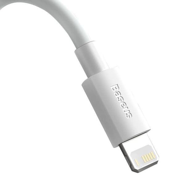 Baseus USB - Lightning Fast Charging Kabel 1.5 m - Vit (2pack)