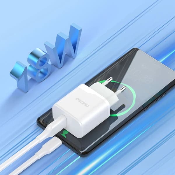 Dudao USB - Lightning Kabel och Adapter - Vit