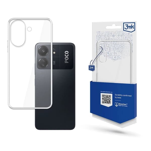 3mk rustningsveske til Redmi 13C/POCO C65 - gjennomsiktig