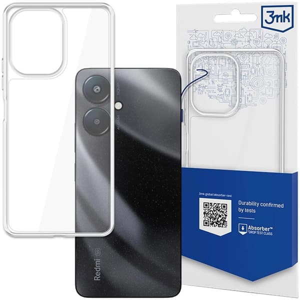 3mk Armor Deksel til Xiaomi Redmi 13C 5G telefon - gjennomsiktig