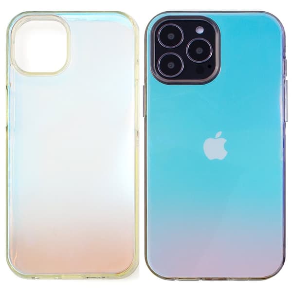 Aurora Case beskyttelsesdeksel til iPhone 13 Pro, fargerikt blått deksel
