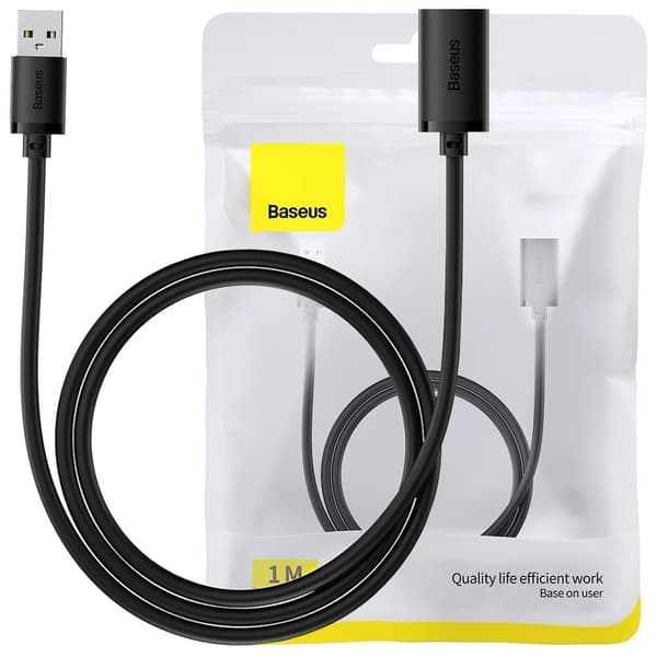 Baseus AirJoy Series USB 3.0 skjøtekabel 1m - svart