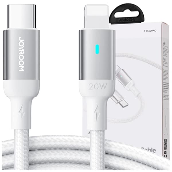 Joyroom-kabel USB C - Lightning 20W A10-serien 1,2 m hvit (S-CL020A10)