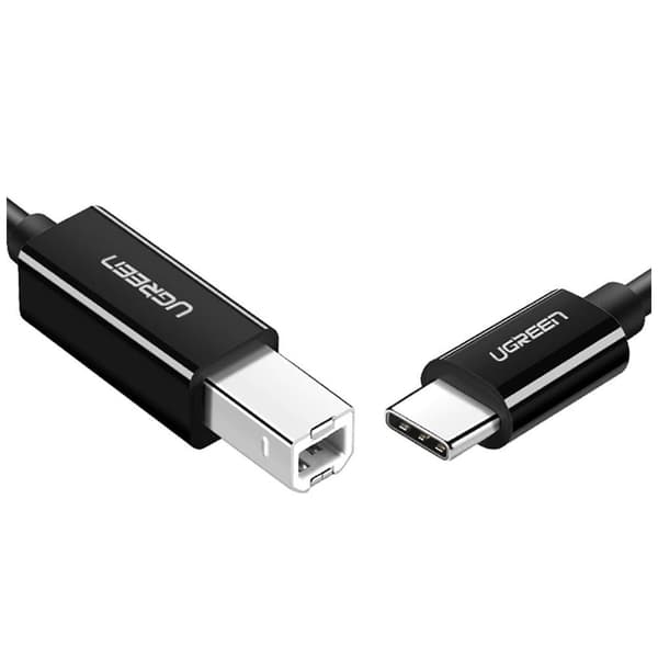 Grønn kabel for skriver USB-C - USB-B 480Mb/s 2m svart (US241)