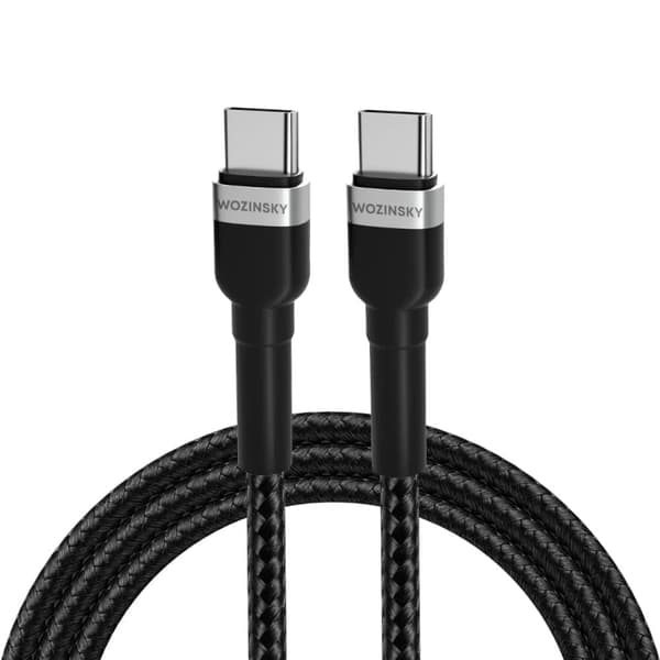 Wozinsky WNBCC2 USB-C / USB-C PD 65W kabel 2 m - svart
