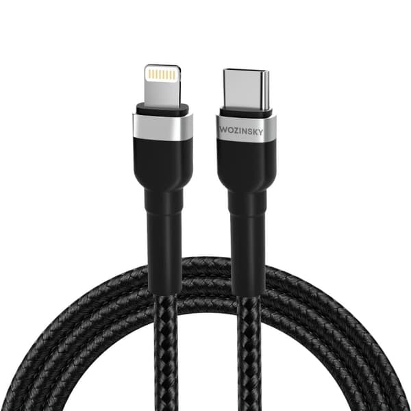 Wozinsky WNBCL2 Lightning / USB-C PD 30W kabel 2 m - svart