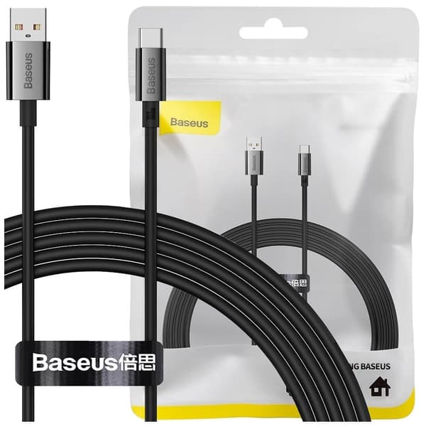 Baseus Superior serie USB-A / USB-C kabel 100 W 1,5 m - svart