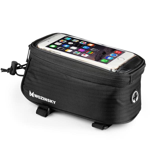 Et Wozinsky-telefondeksel for en ramme? en sykkel i ramme? telefondeksel opptil 6,5 tommer 1,5L svart (WBB2BK)