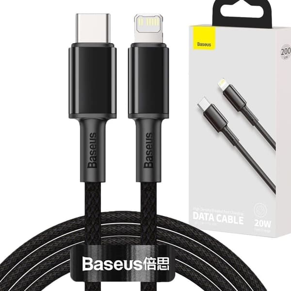 Baseus USB Type C - Lynkabel hurtiglading Strømforsyning 20 W 2 m svart (CATLGD-A01)