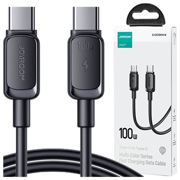 USB C til USB C-kabel 100 W 1,2 m Joyroom S-CC100A14 - svart