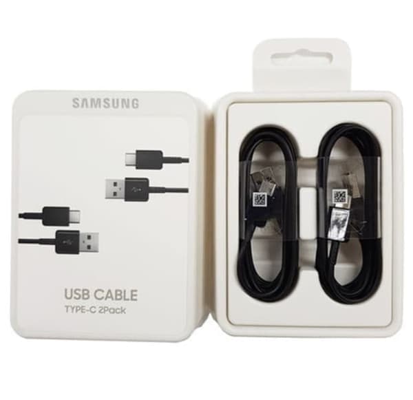 USB C-kabel 480 Mb/s 5A 1,5 m Samsung EP-DG930MBEGWW - svart (sett med 2)