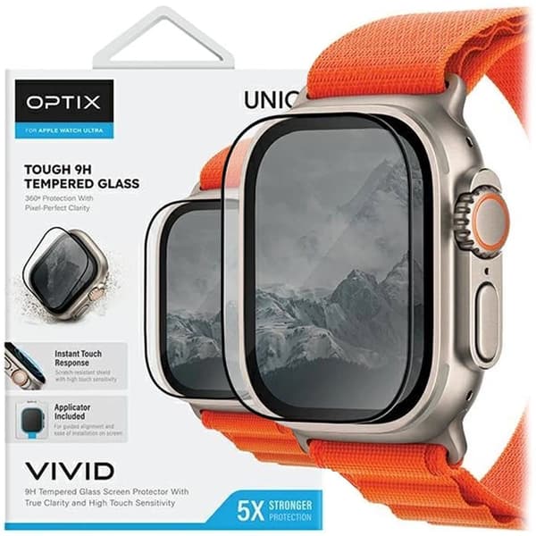 UNIQ Optix Vivid glass for Apple Watch Ultra 49mm med applikator