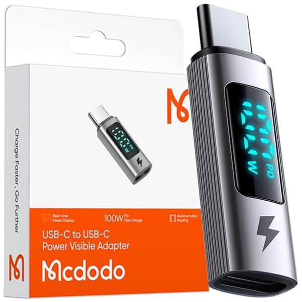 MCDODO USB-C-SOVITIN USB-TYYPIN C-SOVITIN SNABBLADDNING 100W MÄTARE