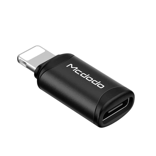 Mcdodo puhelinsovitin, USB-C adapteri iPhonelle, svart