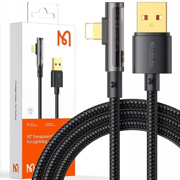 MCDODO ANGLE USB LYN SNABB LADDNINGSKABEL 36W IPHONE 14 2M