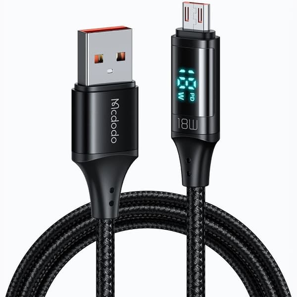 MCDODO KABEL MED MICRO USB SKJERM SNABBLADDNING SAMSUNG 18W 1M