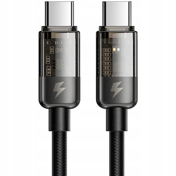 MCDODO USB-C-KABEL APPLE MACBOOK SNABBLADDING USB TYPE C 100W 1M LED
