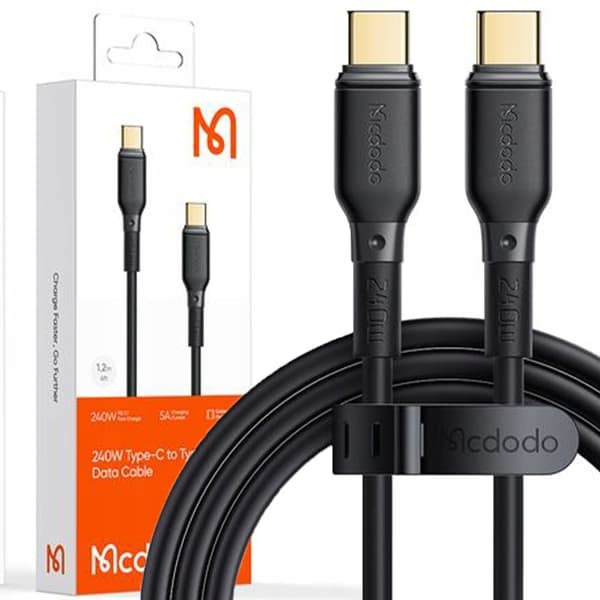 MCDODO USB-C KABEL SNABBLADDNING FOR SAMSUNG APPLE USB TYPE C 5A 240W 1M