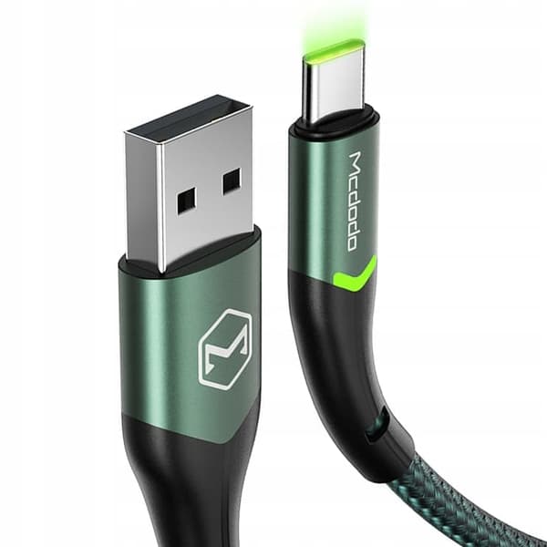 MCDODO USB-C-KAAPELIN SNABBLADDNING FOR SAMSUNG USB-LADDARE TYPE C LED 1M