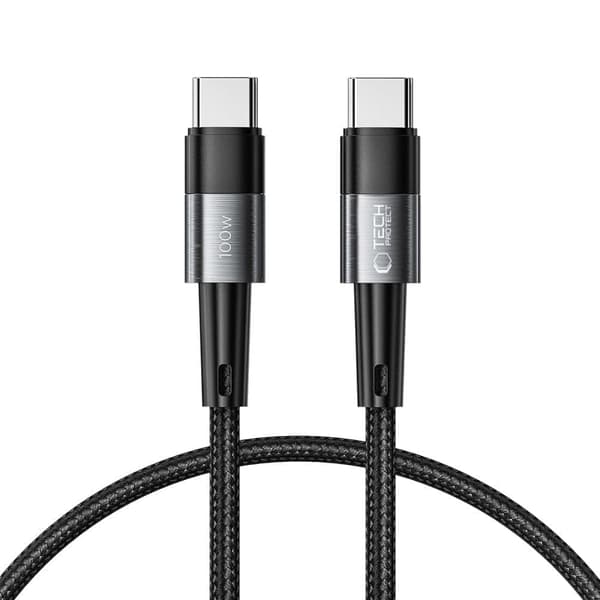 TECH-PROTECT ULTRABOOST TYPE-C KABEL PD100W/5A 25cm GRÅ
