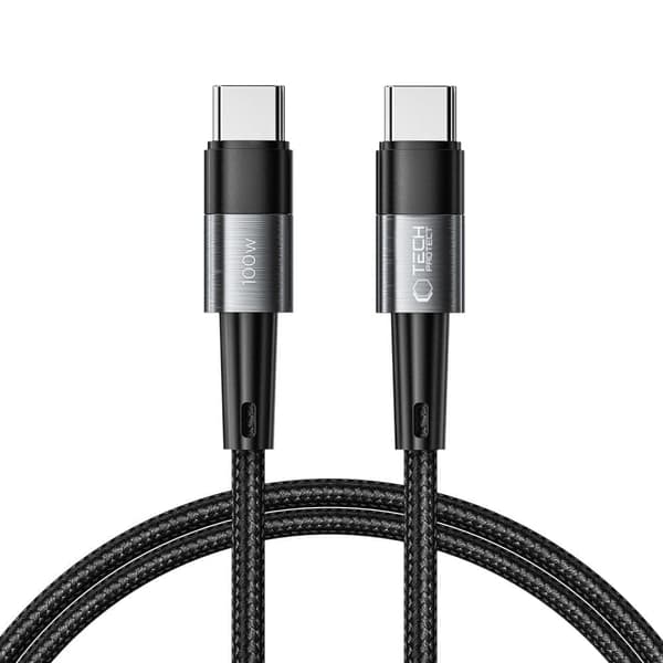 TECH-PROTECT ULTRABOOST TYPE-C KABEL PD100W/5A 100CM GRÅ