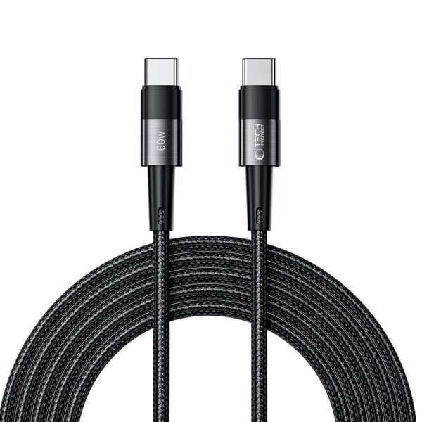 TECH-PROTECT ULTRABOOST TYPE-C-KABEL PD60W/3A 300CM GRÅ
