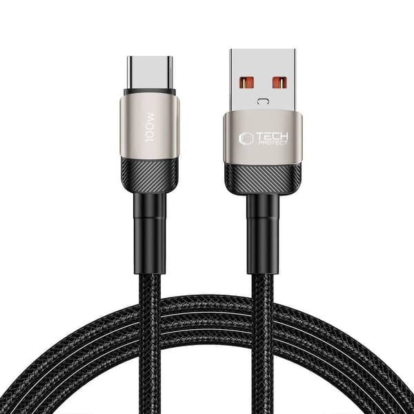 TECH-PROTECT ULTRABOOST EVO TYPE-C KABEL 100W/5A 200CM TITANIUM