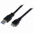 Miniatyrbild 1 av 3: USB-kabel till mikro-USB Startech USB3CAUB1M           Svart