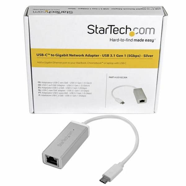 Netværksadapter Startech US1GC30A Sølvfarvet