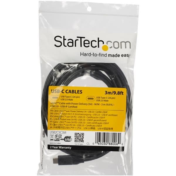 USB-C-Kaapeli Startech USB2C5C3M Musta 3 m