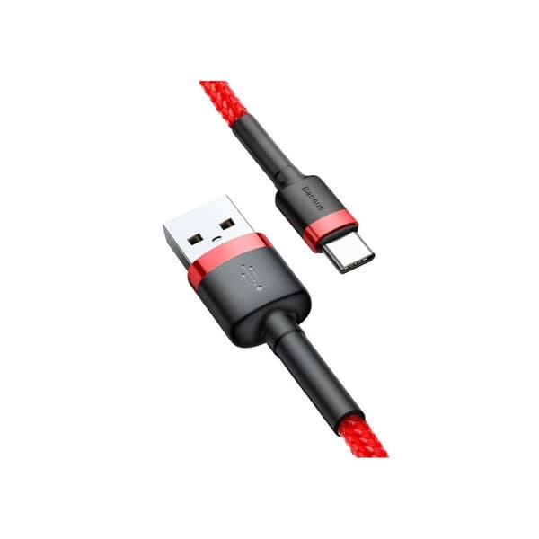 USB A till USB C Kabel Baseus CATKLF-A09 Röd 50 cm 0,5 m