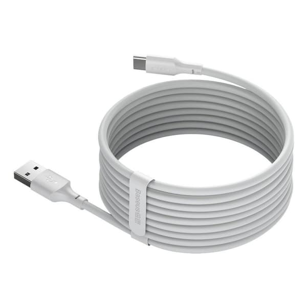 USB A till USB C Kabel Baseus TZCATZJ-02 Vit 1,5 m (2 antal)