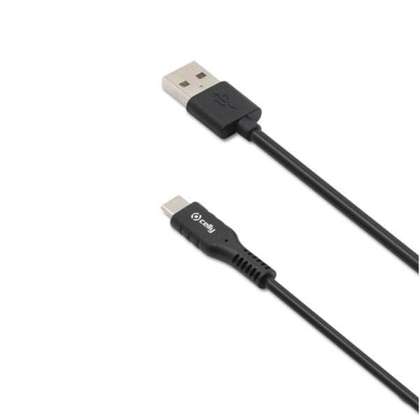 USB-C-kabel til USB Celly USB-C3MBK Sort 3 m