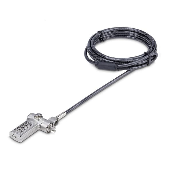 USB-kabel Startech UNIVC4D-LAPTOP-LOCK Svart/Grå 2 m