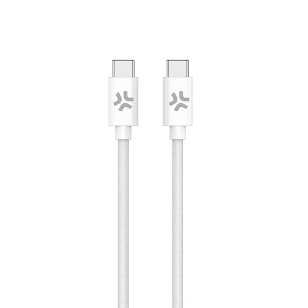 USB-C-kabel Celly USBCUSBCCOTTWH Hvid 1,5 m