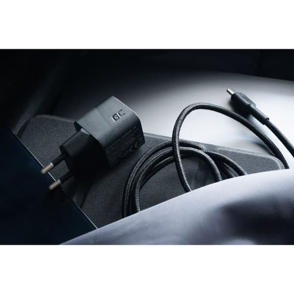 USB-kabel Green Cell CHARGC06 Sort (1 enheder)