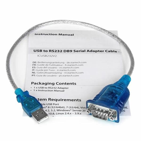USB till RS232 Adapter Startech ICUSB232V2           Grå
