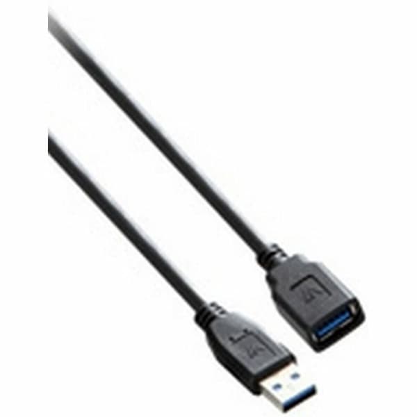 USB-kabel V7 V7E2USB3EXT-1.8M-2N Svart 1,8 m