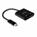 Miniatyrbild 1 av 4: USB C till DisplayPort Adapter Startech CDP2DP14UCPB         Svart