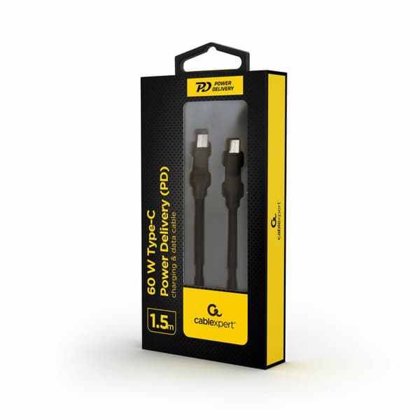 USB-C-kabel GEMBIRD CC-USB2-CMCM60-1.5M Svart 1,5 m
