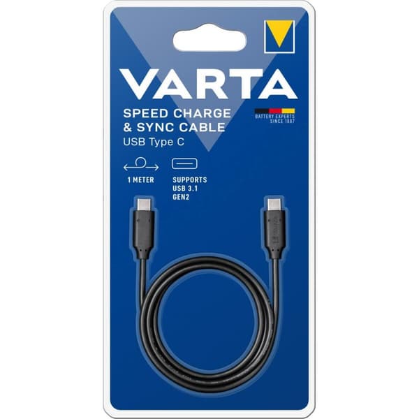 USB-C till USB-C Kabel Varta 57947 1 m