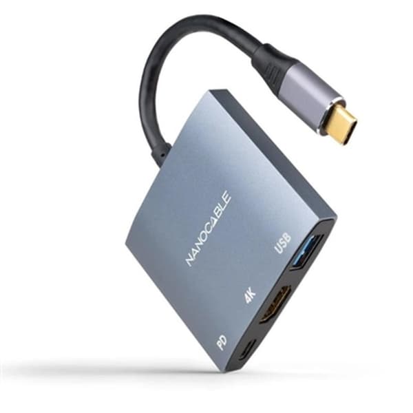 Adapter USB NANOCABLE 10.16.4306 4K Ultra HD Grå