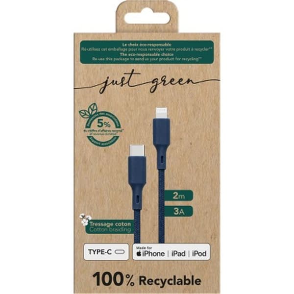 USB-kabel Bigben JGCBLCOTMFIC2MBL Blå 2 m